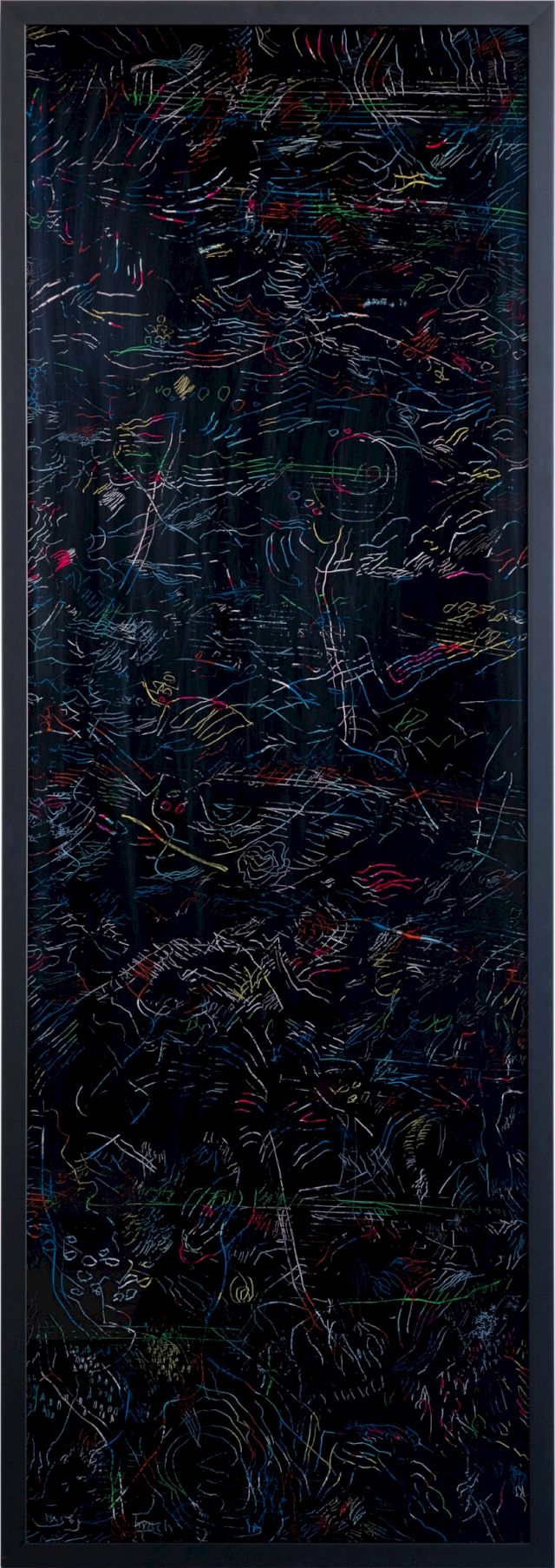 Himmel und Hölle
150 x 50 cm
Öl, Acryl, Stifte auf Glas
2020/21