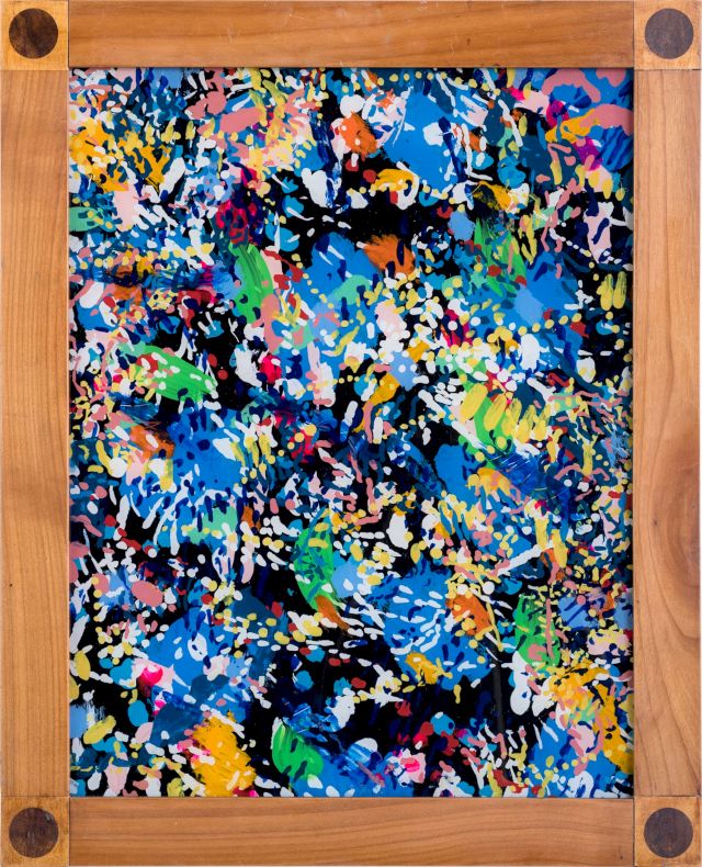 bunter Zauber
45 x 35 cm
Öl hinter Glas
2019