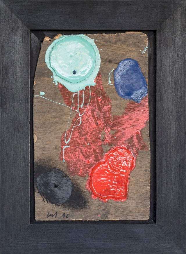 das kleine alte Brettchen
36 x 22 cm
Öl auf Holz
1996